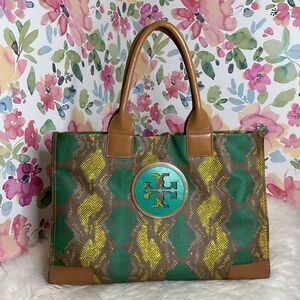 💯Authentic Tory Burch Ela Tote Multi Color🍀